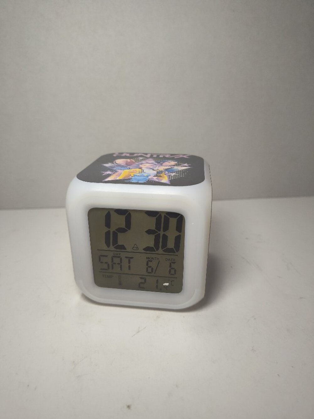 Handmade HUNTR/X Sublimation Alarm Clock LED Color Changing Night Light
